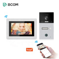 Bcom Wif sistema de interfone visual para interfone campainha para apartamento, campainha wi-fi vídeo porteiro campainha interfon com fio